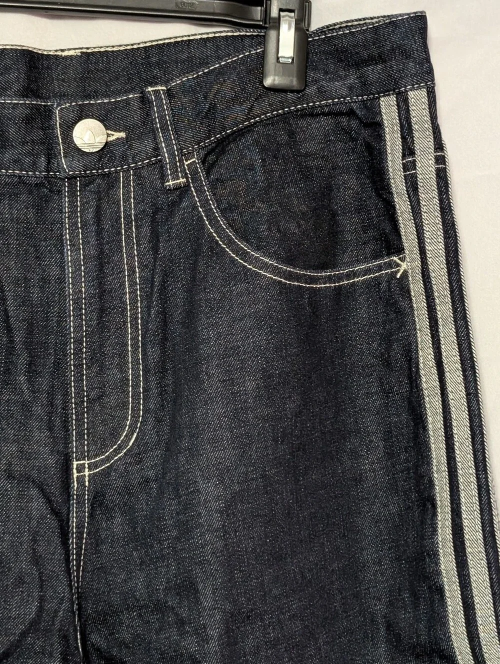 Adidas 90s Y2K Alternative Sport Wide Leg Loose Fit Skater Jeans, 34x32 NWT